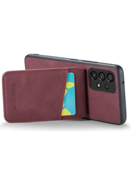 Samsung Galaxy A53 5g Rfıd Engelleme Kart Tutucu Kickstand Case Pu Deri+Tpu Telefon Kabuğu (Yurt Dışından) modelleri