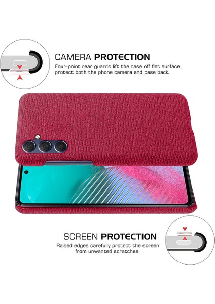 Samsung Galaxy M54 5G/F54 5g Bez+Sert Pc Arka Kapak Çekmeye Dayanıklı Koruyucu Telefon Kasası (Yurt Dışından) fırsatları