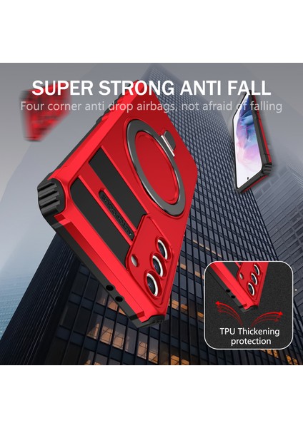 Samsung Galaxy S21 Plus 5g Manyetik Metal Yüzük Cep Telefon Kılıfı Pc+ Tpu Telefon Kickstand Cover (Yurt Dışından) fırsatları