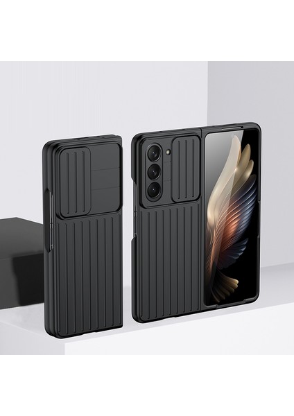 Samsung Galaxy Z Fold5 5g Sert Pc Telefon Kılıfı Anti-Çizelge Anti-Kameralı Kamera Koruyucu ile Ince Kapak (Yurt Dışından)