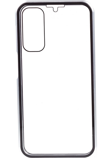 Samsung Galaxy A24 4g Açık Çift Taraflı Temperli Cam Kılıf Manyetik Adsorpsiyon Metal Çerçeve Telefon Kapağı (Yurt Dışından) fiyatları