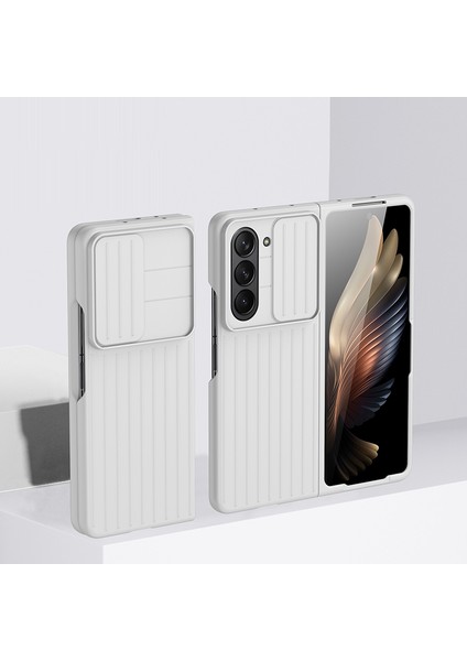 Samsung Galaxy Z Fold5 5g Sert Pc Telefon Kılıfı Anti-Çizelge Anti-Kameralı Kamera Koruyucu ile Ince Kapak (Yurt Dışından)