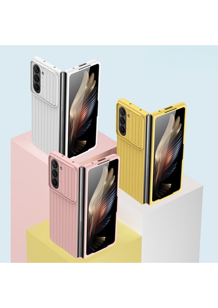 Samsung Galaxy Z Fold5 5g Sert Pc Telefon Kılıfı Anti-Çizelge Anti-Kameralı Kamera Koruyucu ile Ince Kapak (Yurt Dışından)