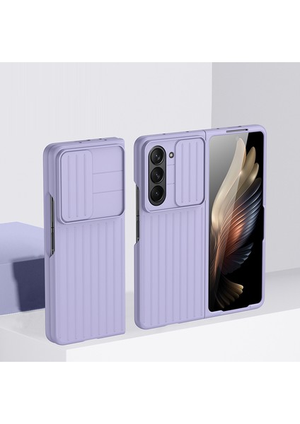 Samsung Galaxy Z Fold5 5g Sert Pc Telefon Kılıfı Anti-Çizelge Anti-Kameralı Kamera Koruyucu ile Ince Kapak (Yurt Dışından)