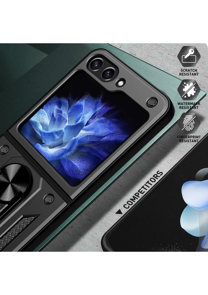 Samsung Galaxy Z Flip5 5g Kickstand Telefon Kılıfı, Pc+Tpu Manyetik Araba Montaj Telefon Kapağı (Yurt Dışından) indirimleri