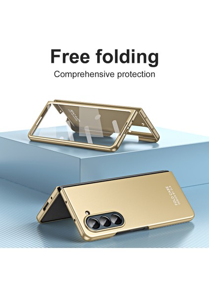 Samsung Galaxy Z Fold5 5g Telefon Kılıfı Temperli Cam Film ile Sabit Pc Kırdırmaya Dayanıklı Kapak (Yurt Dışından) modelleri
