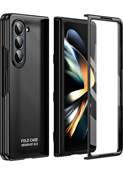 Samsung Galaxy Z Fold5 5g Telefon Kılıfı Temperli Cam Film ile Sabit Pc Kırdırmaya Dayanıklı Kapak (Yurt Dışından)