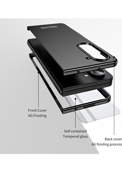Samsung Galaxy Z Fold5 5g Telefon Kılıfı Temperli Cam Film ile Sabit Pc Kırdırmaya Dayanıklı Kapak (Yurt Dışından) fırsatları