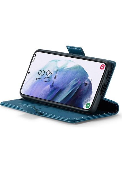 Samsung Galaxy S21 5G/S21 4g Rfıd Engelleme Flip Stant Kılıfı Deri Cüzdan Telefon Kapağı (Yurt Dışından) fırsatları