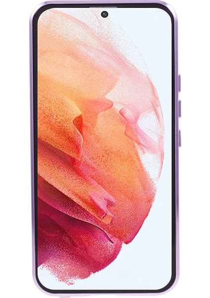 Samsung Galaxy S21 Plus 5g Manyetik Adsorpsiyon Telefon Kılıfı Çift Taraflı Temperli Cam+ Metal Çerçeve Kilit Tokalı Koruyucu Kapak (Yurt Dışından)