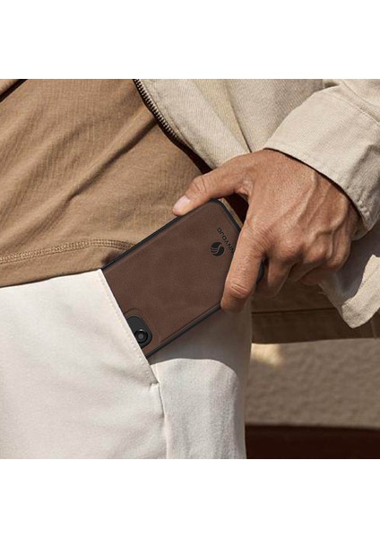 Samsung Galaxy A13 4g Pu Deri Kaplamalı Pc+Tpu Kapak Anti-Drop Telefon Kılıfı Desteği Manyetik Araç Montajı (Yurt Dışından)