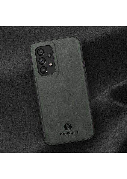Samsung Galaxy A13 4g Pu Deri Kaplamalı Pc+Tpu Kapak Anti-Drop Telefon Kılıfı Desteği Manyetik Araç Montajı (Yurt Dışından)