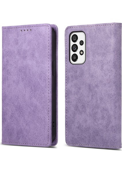 Samsung Galaxy A73 5g Pu Deri Rfıd Engelleme Kılıf Cüzdan Stand Business Phone Cover (Yurt Dışından)