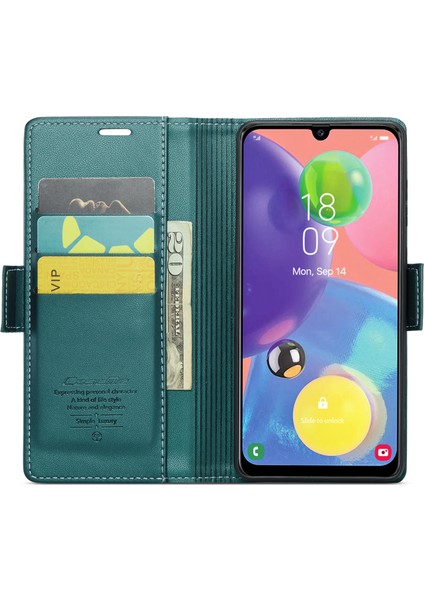 Samsung Galaxy A70/A70S Cüzdan Stand Telefon Deri Kılıfı Rfıd Engelleme Telefon Kapağı (Yurt Dışından)