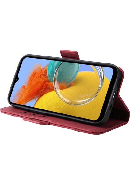 Samsung Galaxy M14/F14 5g Baskılı Çizgi Cüzdan Stand Kapağı Pu Deri Telefon Kılıfı (Yurt Dışından) modelleri