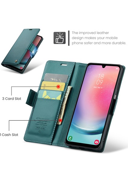 Samsung Galaxy A24 4g Rfıd Engelleme Telefon Kılıfı Pu Deri Cüzdan Stand Kapağı (Yurt Dışından) indirimleri
