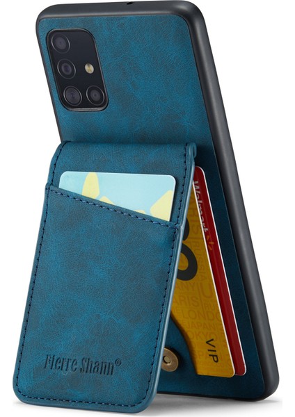 Samsung Galaxy A51 5g SM-A516 Kart Yuvaları Kickstand Pu Deri+Tpu Telefon Kılıfı (Yurt Dışından) fiyatları