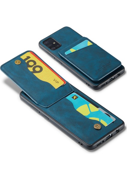 Samsung Galaxy A51 5g SM-A516 Kart Yuvaları Kickstand Pu Deri+Tpu Telefon Kılıfı (Yurt Dışından) fırsatları