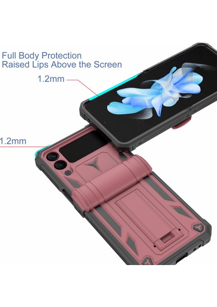 Samsung Galaxy Z Flip4 5g Pc Telefon Kılıfı, Şok Geçirmez Koruyucu Kickstand Kapak (Yurt Dışından) modelleri