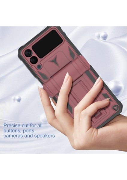 Samsung Galaxy Z Flip4 5g Pc Telefon Kılıfı, Şok Geçirmez Koruyucu Kickstand Kapak (Yurt Dışından) indirimleri