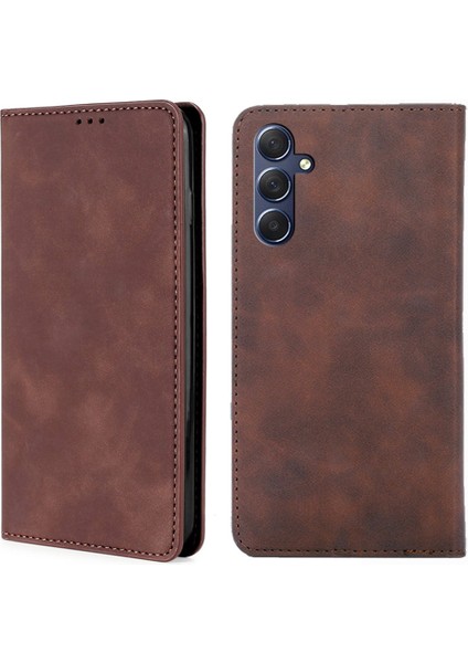 Samsung Galaxy M54/F54 5g Kart Tutucu Pu Deri Kapak Cilt Dokunuşu Flip Stand Telefon Kılıfı (Yurt Dışından)