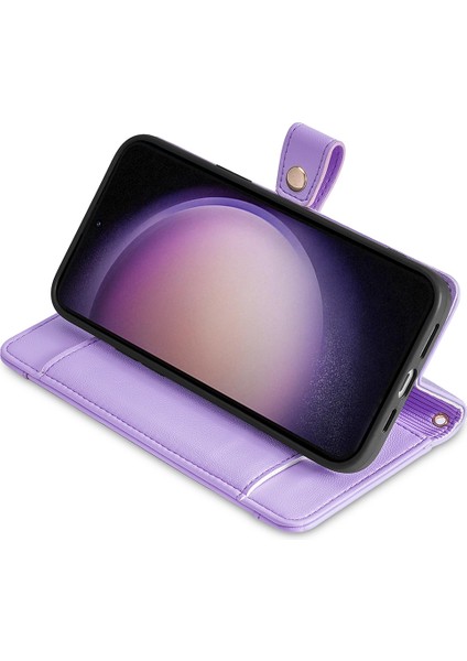 Samsung Galaxy M54 5G/F54 5g Folio Flip Stand Cüzdan Kılıfı Zipper Cep Pu Deri Telefon Kapağı (Yurt Dışından) indirimleri