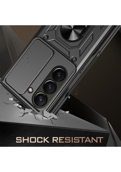 Samsung Galaxy Z Fold5 5g Kickstand Telefon Kapağı Pc+Tpu Kılıfı Slayt Lens Koruyucu (Yurt Dışından) fiyatları