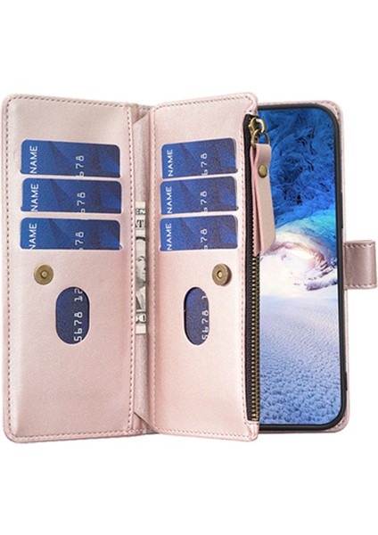 Samsung Galaxy A54 5g Deri Telefon Kılıfı Stand Cüzdanı ile Zipper Cep Kapağı (Yurt Dışından) fırsatları