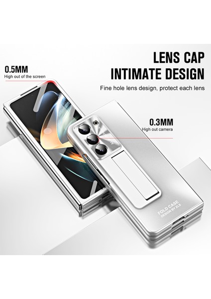 Samsung Galaxy Z Fold5 5g Sabit Pc Kickstand Case Shockproof Ag Mat Telefon Kapağı (Yurt Dışından)