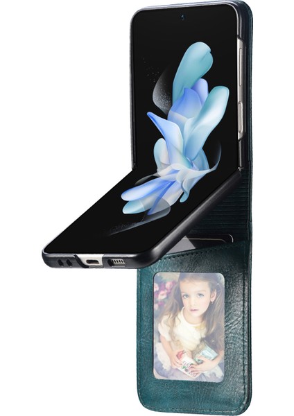 Samsung Galaxy Z Flip5 5g Anti-Drop Pu Deri Deri Pc Telefon Kabuğu Cüzdan Telefon Kılıfı (Yurt Dışından) fırsatları