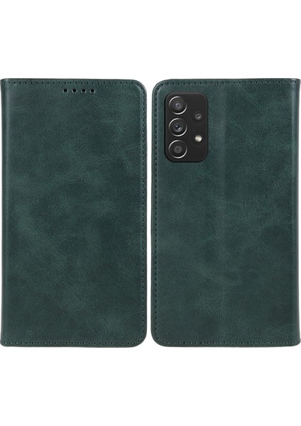 Samsung Galaxy A32 5G/M32 5g Cüzdan Pu Deri Telefon Kapağı Buzağı Dokusu Stand Telefon Kılıfı (Yurt Dışından)