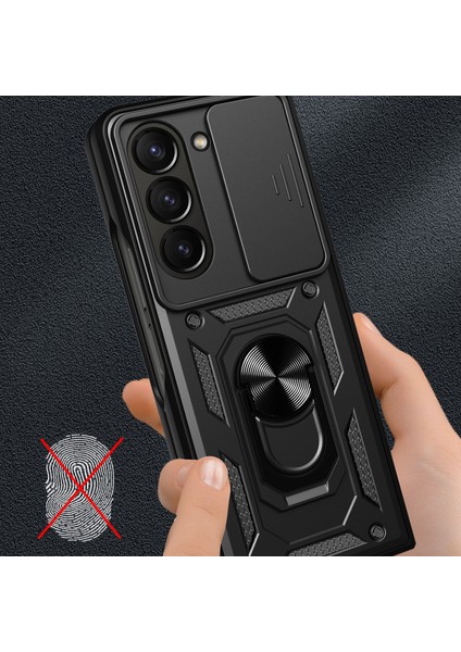 Samsung Galaxy Z Fold5 5g Kickstand Telefon Kapağı Pc+Tpu Kılıfı Slayt Lens Koruyucu (Yurt Dışından) indirimleri