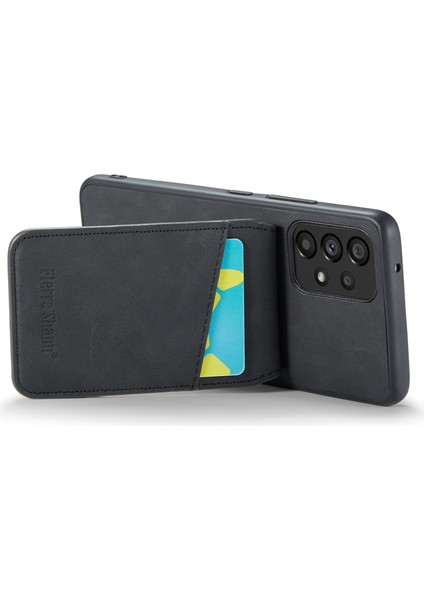 Samsung Galaxy A52 4G/5G/A52S 5g Pu Deri+Tpu Kickstand Shell Rfıd Engelleme Kart Tutucu Telefon Kılıfı (Yurt Dışından) modelleri