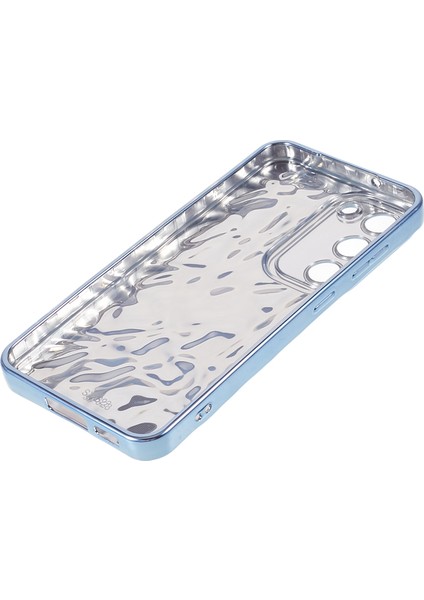 Samsung Galaxy S23 Çizgiye Karşı Çizgiye Karşı Telefon Kılıfı Kırışmış Eşzamanlı Elektraplatma Tpu Kapak (Yurt Dışından)