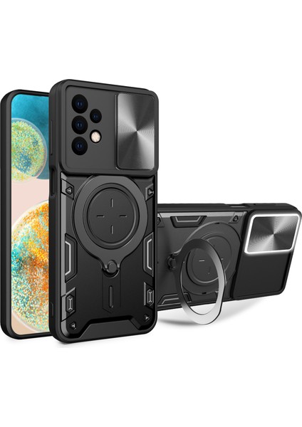 Samsung Galaxy A23 4G/A23 5g (Global Versiyon) Slayt Kamera Kapağı Damla Geçirmez Kicks Pc+Tpu Telefon Kapağı (Yurt Dışından)