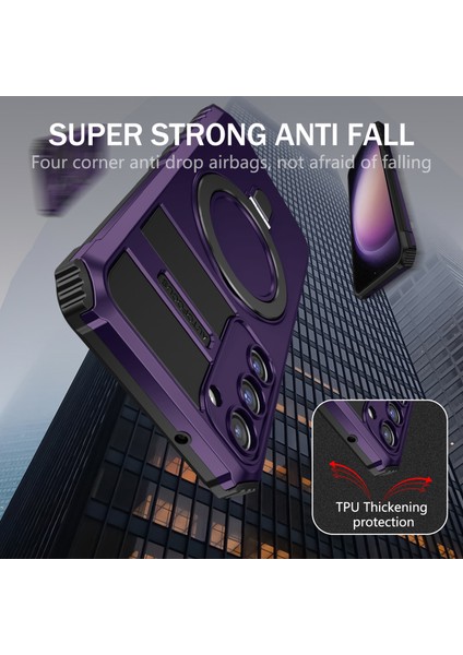 Samsung Galaxy S23 Plus Manyetik Telefon Kılıf Kickstand Pc+ Tpu Sağlam Koruyucu Kapak (Yurt Dışından) fırsatları