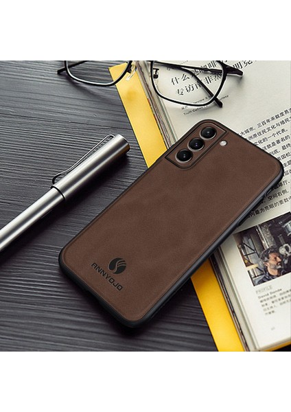 Samsung Galaxy S22 5g Pu Deri+Pc+Tpu Telefon Kılıfı Manyetik Araba Montaj Telefon Kapağı (Yurt Dışından)