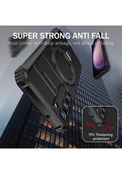 Samsung Galaxy S23 Plus Manyetik Telefon Kılıf Kickstand Pc+ Tpu Sağlam Koruyucu Kapak (Yurt Dışından) fırsatları