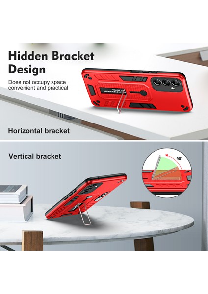Samsung Galaxy M14 5g Silikon Halka Kayışı Tpu+Pc Telefon Kılıfı Metal Kickstand Cover (Yurt Dışından) fiyatları
