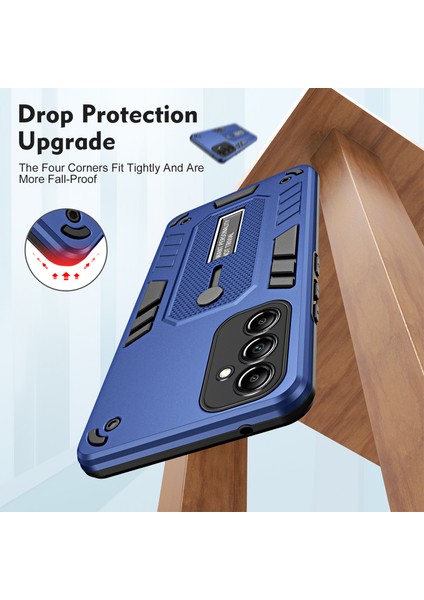 Samsung Galaxy M14 5g Silikon Halka Kayışı Tpu+Pc Telefon Kılıfı Metal Kickstand Cover (Yurt Dışından) indirimleri