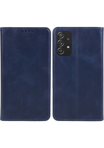 Samsung Galaxy A32 5G/M32 5g Cüzdan Pu Deri Telefon Kapağı Buzağı Dokusu Stand Telefon Kılıfı (Yurt Dışından)