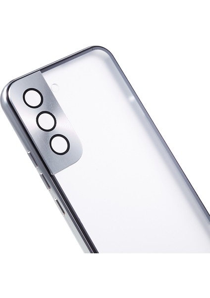 Samsung Galaxy S22+ 5g Manyetik Metal Çerçeve Telefon Kasası Çift Taraflı Temperli Cam Tam Koruyucu Kapak (Yurt Dışından)