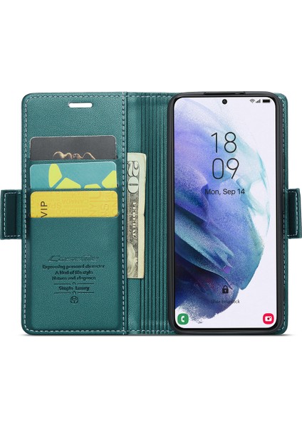 Samsung Galaxy S21 Plus 5g Rfıd Engelleme Cüzdan Şok Geçirmez Kılıf Deri Deri Stand Telefon Kapağı (Yurt Dışından) fiyatları