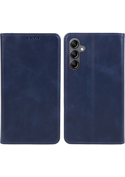 Samsung Galaxy A14 4g/5g Cüzdan Stand Deri Telefon Kapağı Buzağı Dokusu Manyetik Kapatma Telefon Kılıfı (Yurt Dışından)
