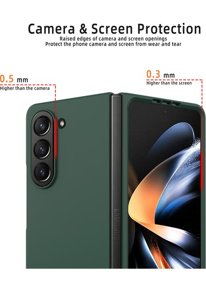 Samsung Galaxy Z Fold5 5g Ince Pc Telefon Kılıfı Kauçuk Kılpsed Anti-Çizelge Şok Geçirmez Kapak (Yurt Dışından) indirimleri