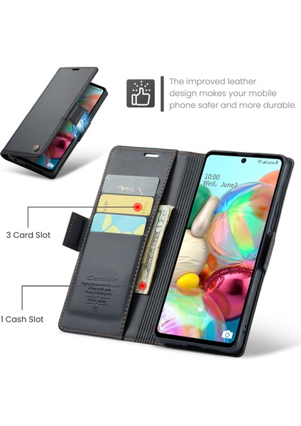 Samsung Galaxy A71 4g SM-A715 Pu Deri Stand Telefon Kılıfı Rfıd Engelleme Cüzdan Kapağı (Yurt Dışından) indirimleri