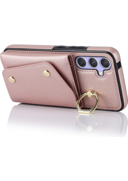 Samsung Galaxy A54 5g Fermuar Cüzdan Deri Kaplamalı Tpu Kılıf Döner Yüzük Kickstand Telefon Kapağı (Yurt Dışından) fiyatları
