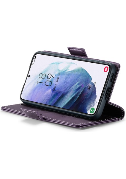 Samsung Galaxy S21 5G/S21 4g Rfıd Engelleme Flip Stant Kılıfı Deri Cüzdan Telefon Kapağı (Yurt Dışından) indirimleri