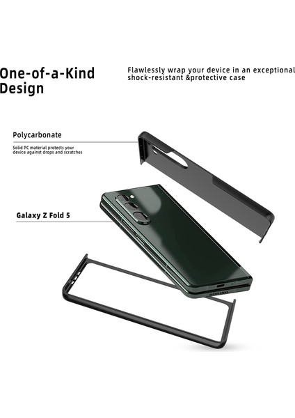 Samsung Galaxy Z Fold5 5g Ince Pc Telefon Kılıfı Kauçuk Kılpsed Anti-Çizelge Şok Geçirmez Kapak (Yurt Dışından) fırsatları