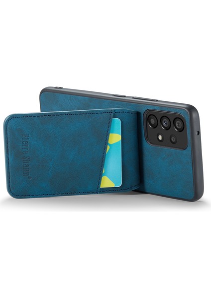 Samsung Galaxy A52 4G/5G/A52S 5g Pu Deri+Tpu Kickstand Shell Rfıd Engelleme Kart Tutucu Telefon Kılıfı (Yurt Dışından) modelleri